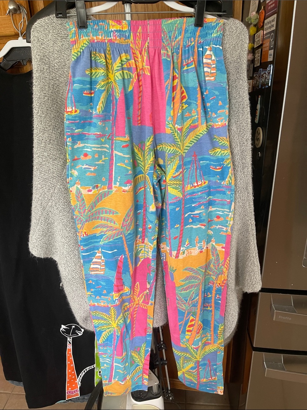 Ken Done Wearable Art Boho Palm Boat S Pants